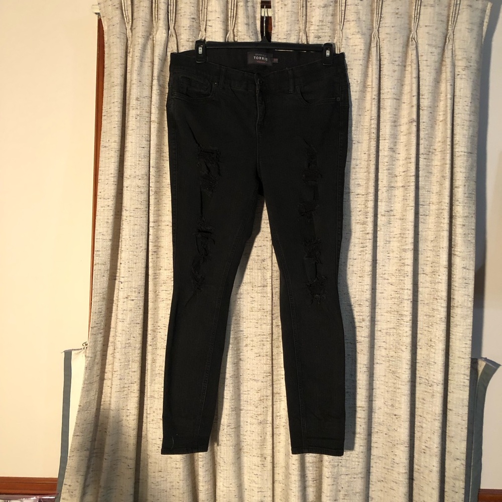 Torrid Premium Bombshell Skinny Distressed Jeans